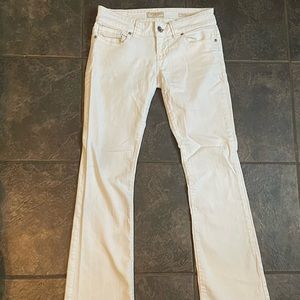 Vintage Guess low waisted white bootcut jeans - stretch fabric